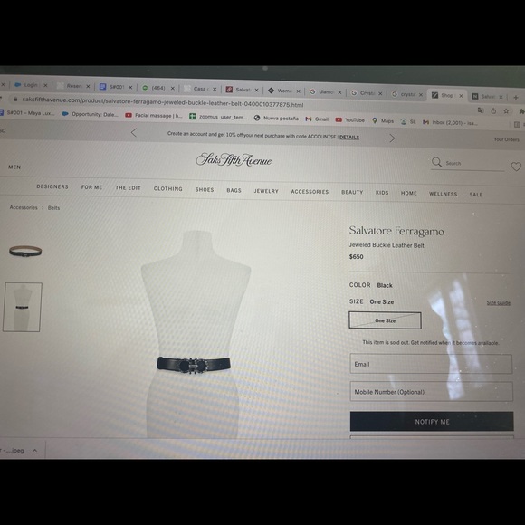 Savatore ferragamo belt :) - Picture 6 of 8